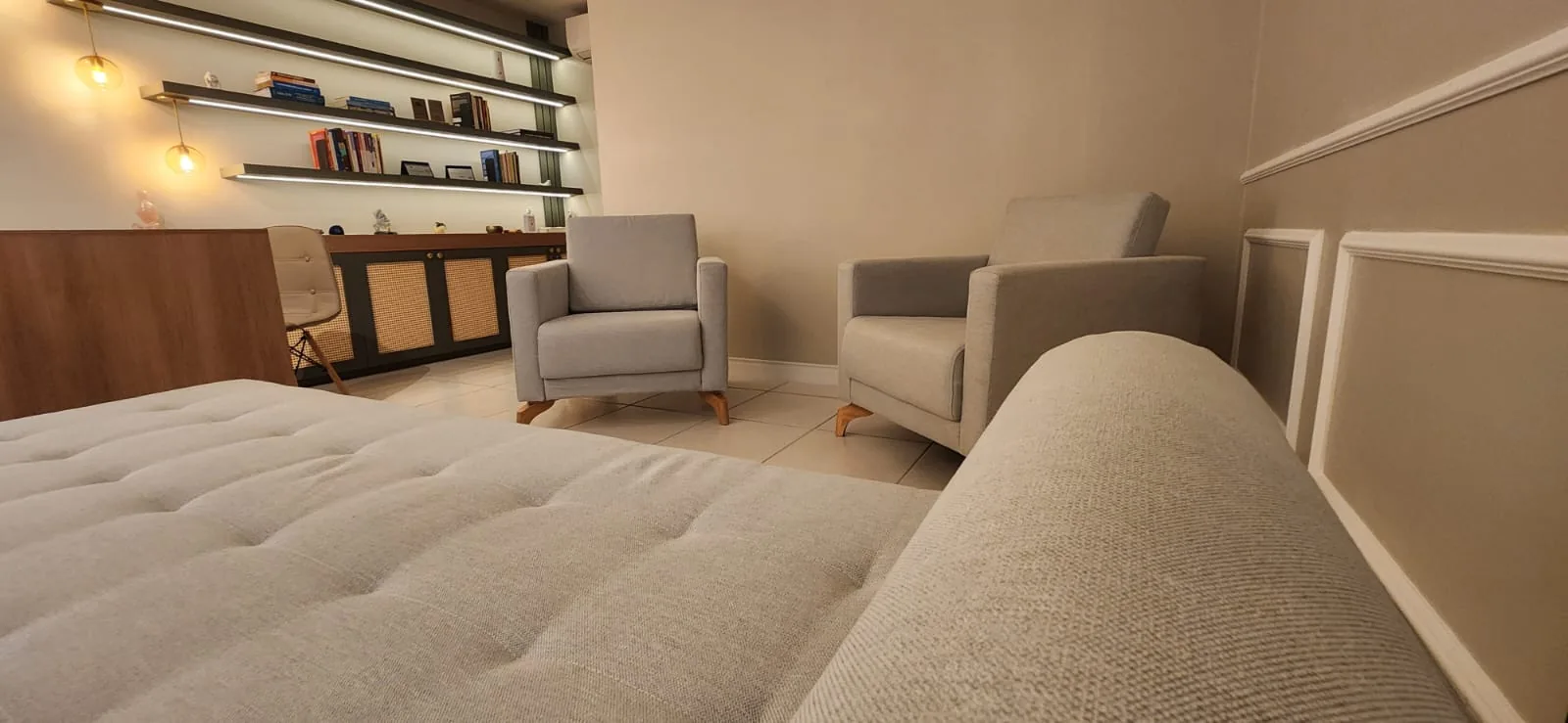 Poltronas do consultório em Petrópolis